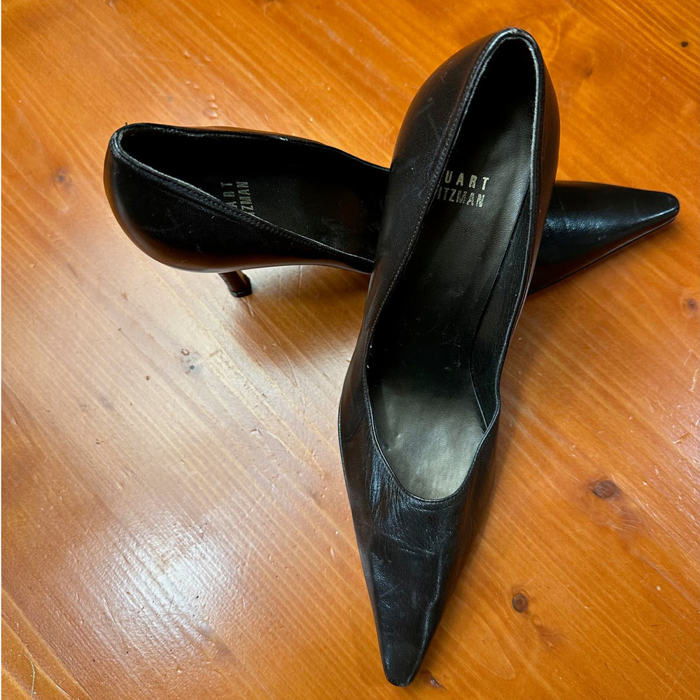 Stuart Weitzman Brown Leather Pump - Sz 7 1/2